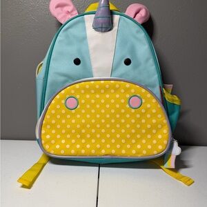 Skip Hop Unicorn Backpack - Aqua and Mustard